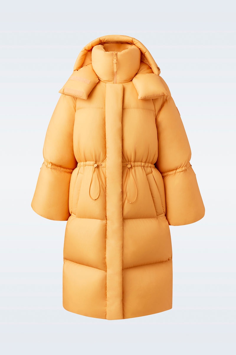 Mackage LENZI 2-in-1 down with removable hood Rockar Dam Orange | 791RLPXTU