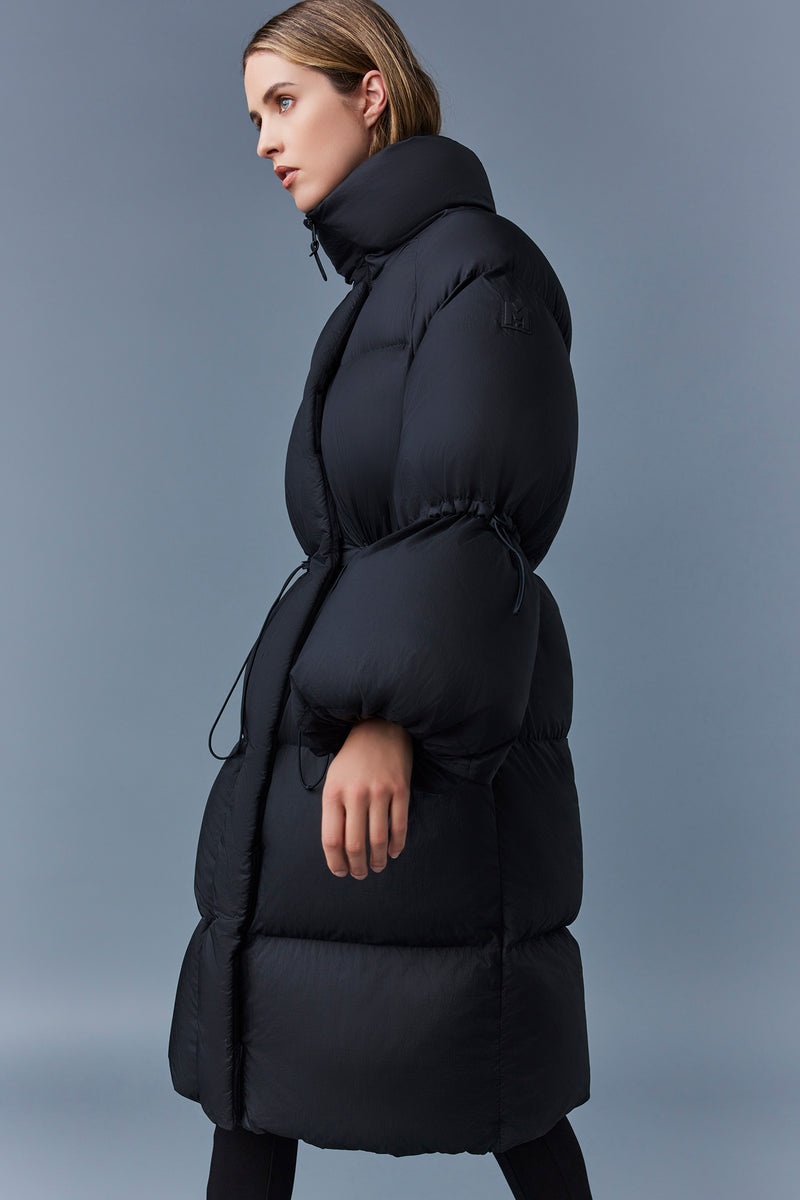 Mackage LENZI 2-in-1 down with removable hood Rockar Dam Svarta | 576NCRKQO