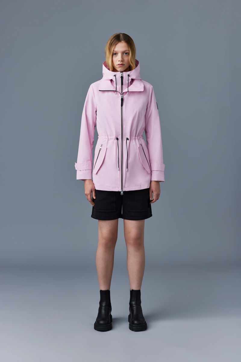 Mackage MELANY 2-in-1 rain parka with removable bib Trenchcoat Dam Rosa | 476TWMFKU