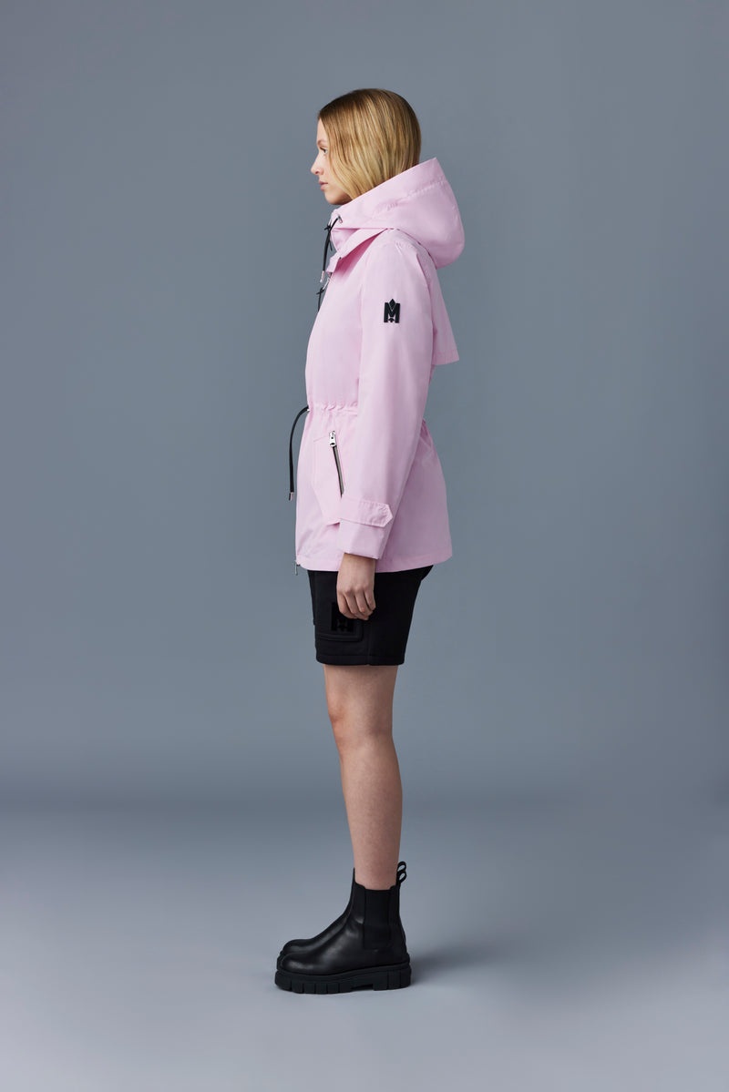 Mackage MELANY 2-in-1 rain parka with removable bib Trenchcoat Dam Rosa | 476TWMFKU