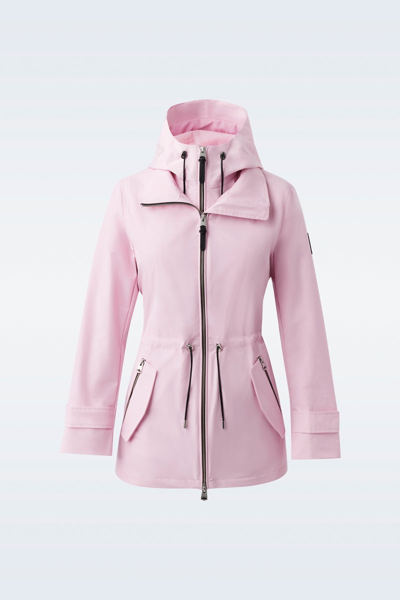 Mackage MELANY 2-in-1 rain parka with removable bib Trenchcoat Dam Rosa | 476TWMFKU