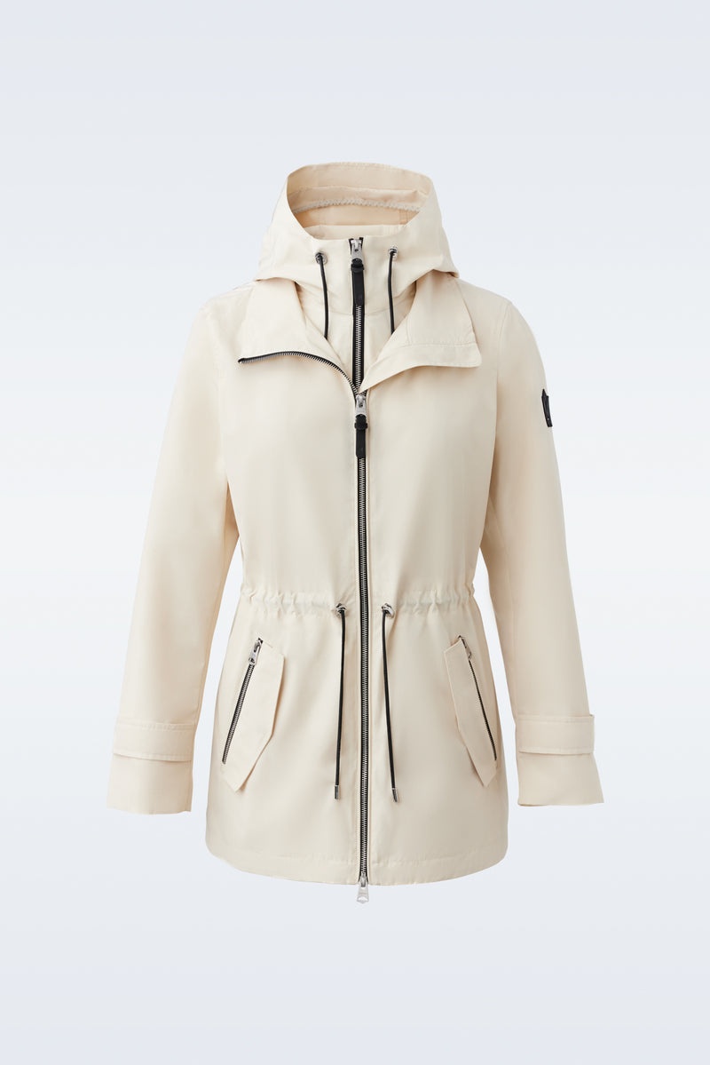 Mackage MELANY 2-in-1 rain parka with removable bib Trenchcoat Dam Beige | 742FQRVZL