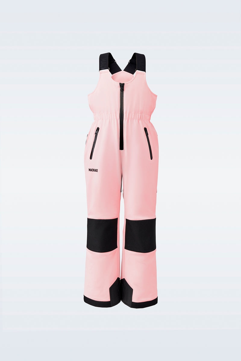 Mackage MYRON-Z Ski overalls with adjustable suspenders Byxor Barn Rosa | 231FJGOHX