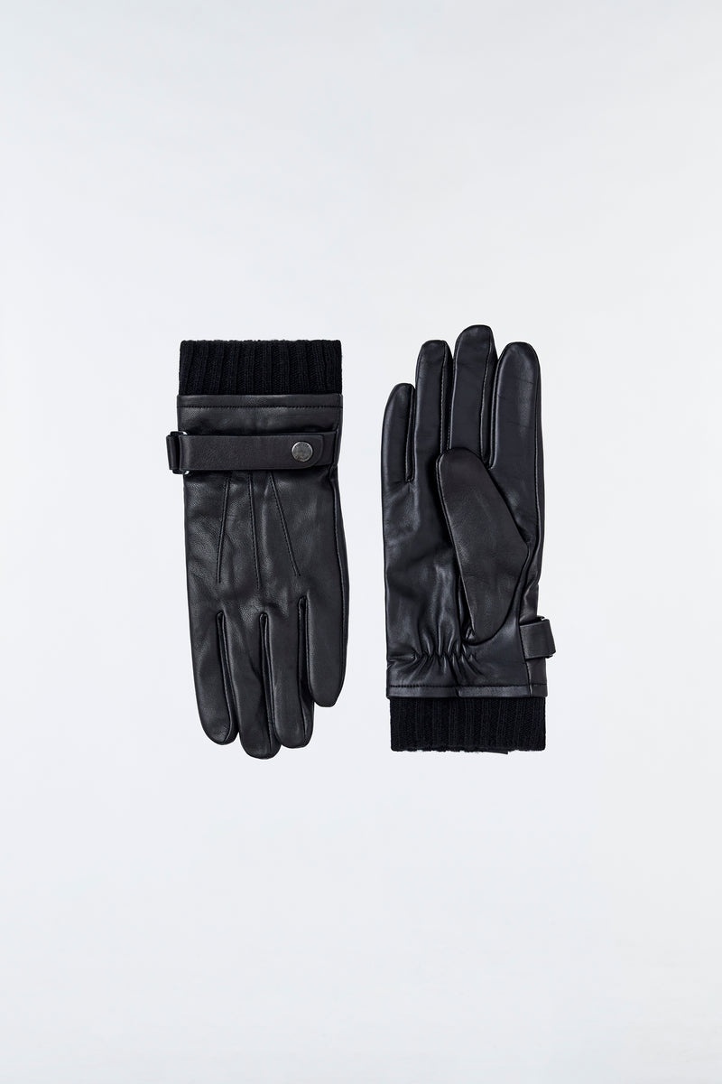 Mackage REEVE (R)Läder driving with knit cuff Handskar Herr Svarta | 736FPLTVU