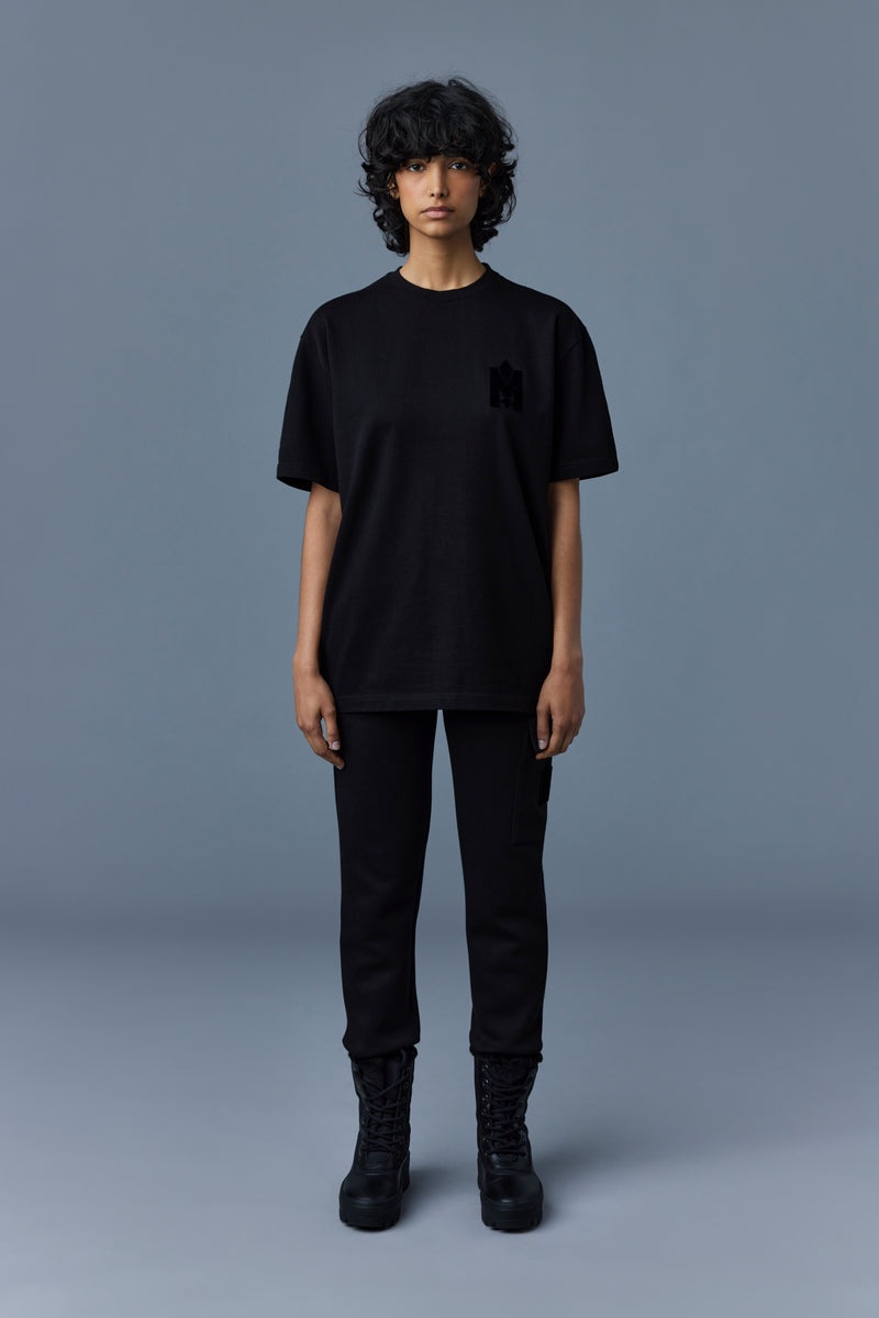 Mackage TEE with velvet logo T-Shirt Dam Svarta | 951ODVCEQ