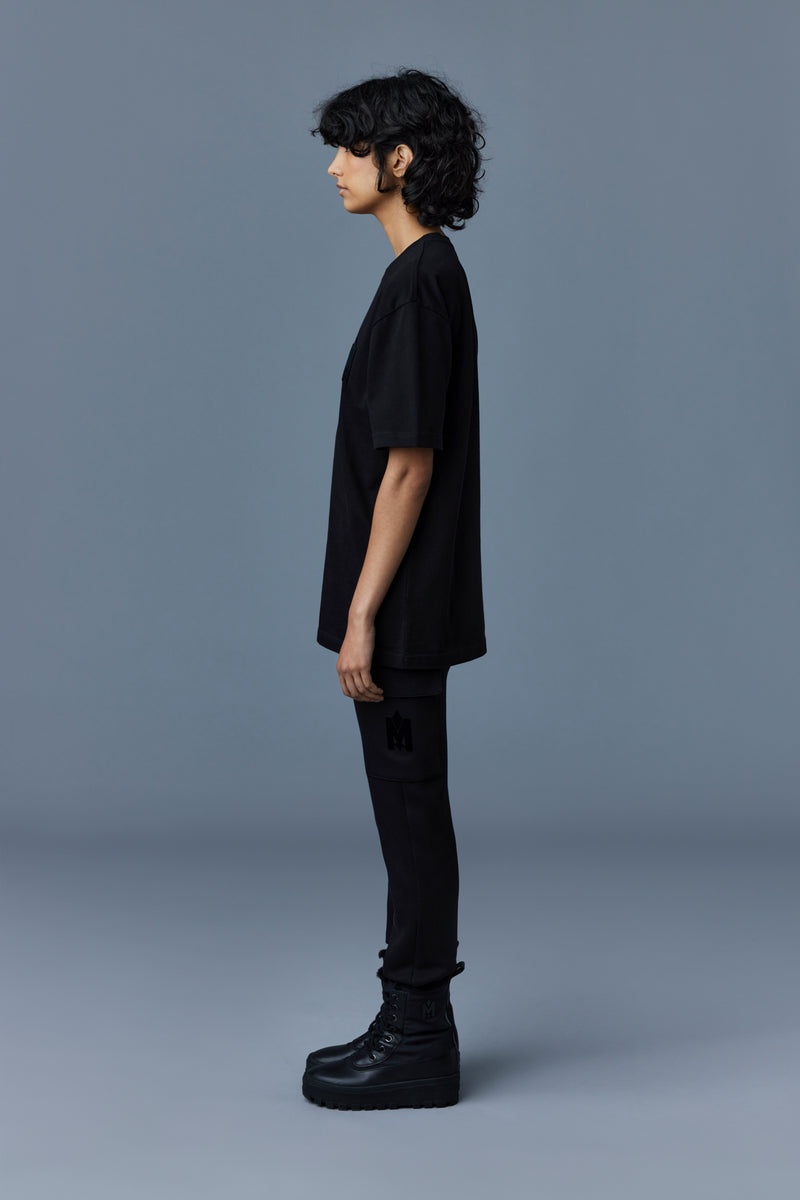 Mackage TEE with velvet logo T-Shirt Dam Svarta | 951ODVCEQ