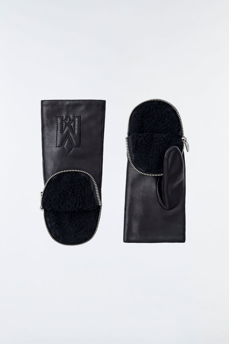 Mackage TYRESA Shearling mittens Handskar Dam Svarta | 569JUYVPO