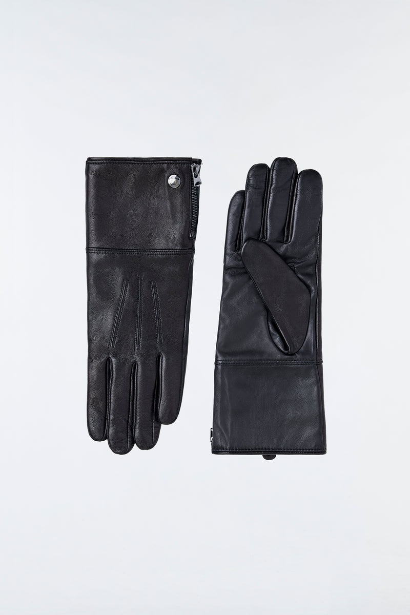 Mackage WILLIS (R)Läder with shearling cuff Handskar Dam Svarta | 705DGEXBL