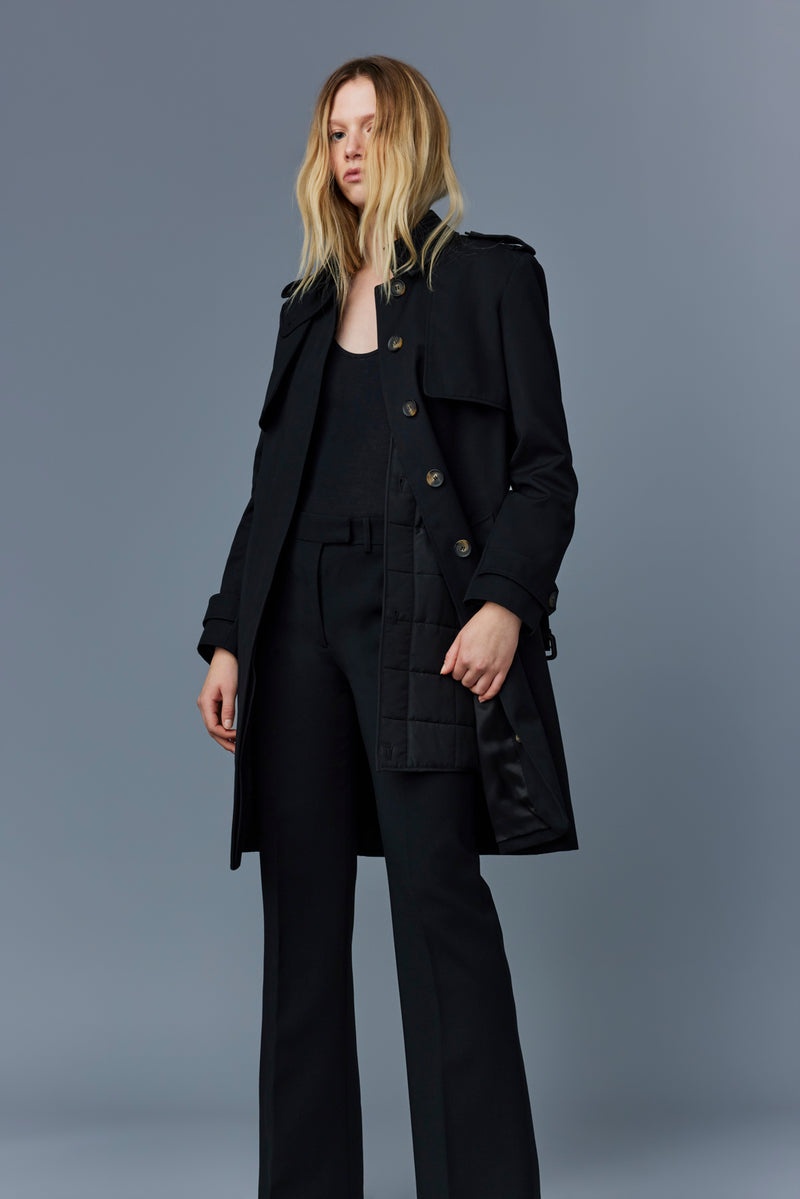 Mackage WINN 2-in-1 classic Trenchcoat Dam Svarta | 409FWLPKM